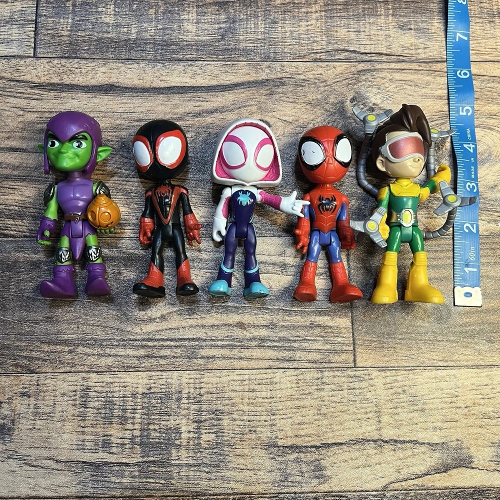 Spidey & His Amazing Friends Character Lot of 5 Doc Ock Ghost Green Goblin